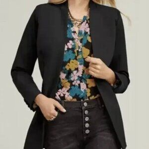 CAbi Long Black Dinner Jacket Blazer Size 4